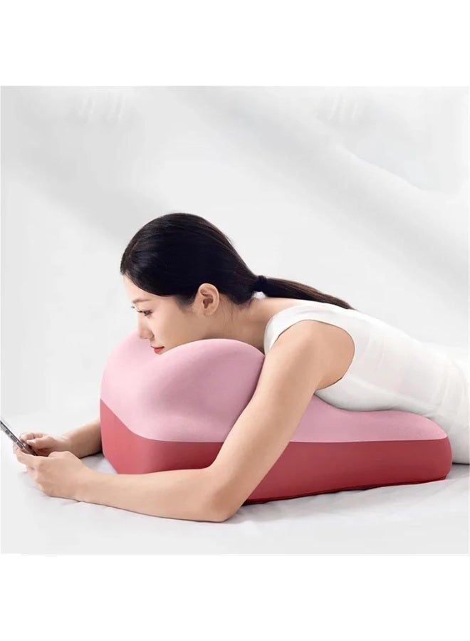Bukela Wedge Pillow for Back Hip & Pregnancy Support Ergonomic Cushion for Adult Sitting Lying or Sleeping Low-Profile Design (Pink) - Image 5